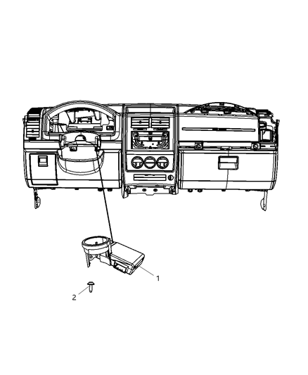 2012 Ram 2500 Receiver Control Module Diagram for 68025092AF