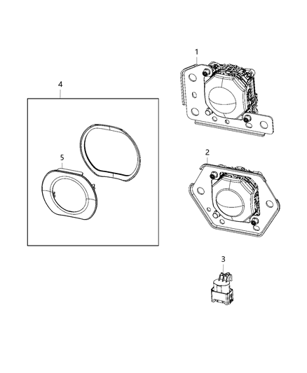 Sensor Adaptive Speed Control Module Diagram for 68277402AG