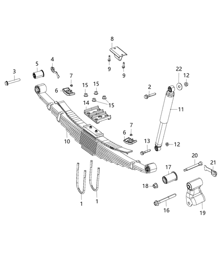2006 Dodge Viper Bumper Jounce Diagram for 52855637AB