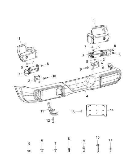 Panel Close Out Diagram for 68349680AC