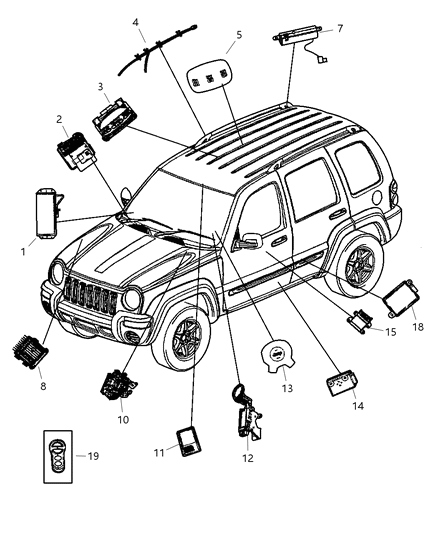 Module Occupant Restraint Diagram for 56010501AE