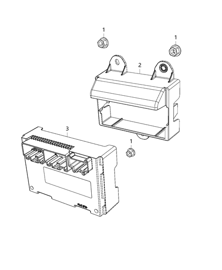 Control Module Diagram for 68483375AC