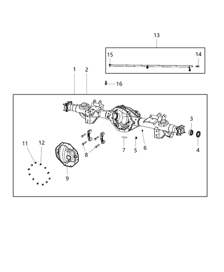 2021 Ram 1500 Plug Pipe M16X1.50X11.00 Diagram for 6513122AA