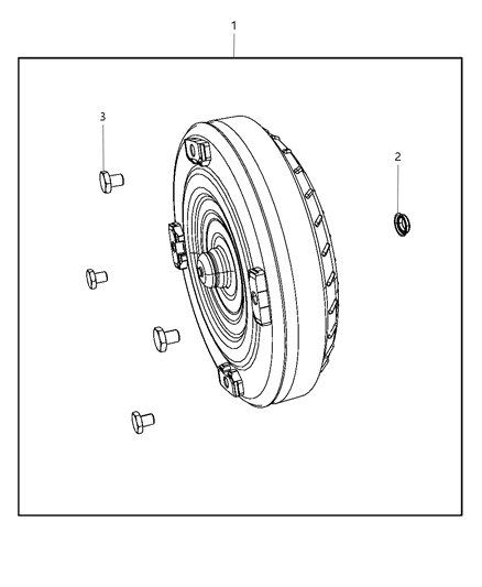 2003 Dodge Grand Caravan Converter Package Torque Diagram for 68103524AA