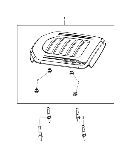 Cover Engine Diagram for 4593876AC