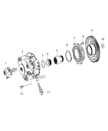 2013 Jeep Compass Pump Fuel Injection Diagram for 68147990AA