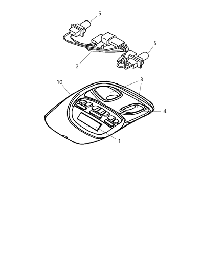 2006 Dodge Dakota Module Compass Temperature Diagram for 56044864AA