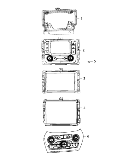 2012 Chrysler Town & Country Bracket Module Telematics Module Diagram for 68306934AA