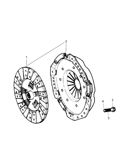 Pressure Plate Diagram for 52104290AC