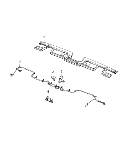 1984 Dodge Ramcharger Wiring Jumper Mirror Diagram for 68470581AA