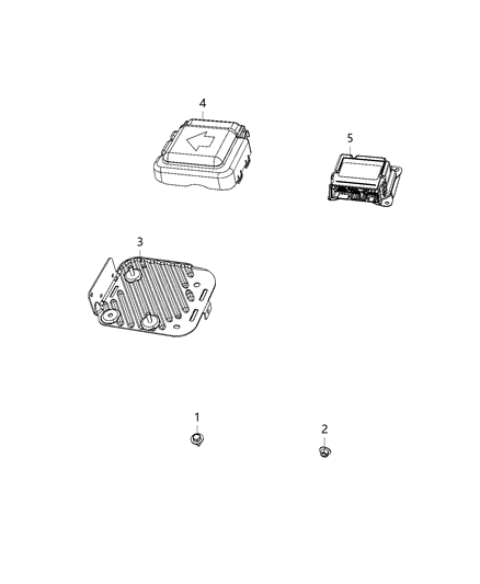 2019 Ram 3500 Module Air Bag Control Diagram for 68399783AC