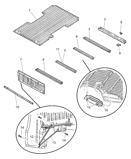 Sill Rear Cross Diagram for 55257386AB