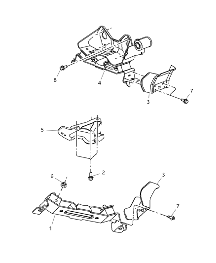 2025 Jeep Grand Cherokee Mount Transmission Diagram for 52089936AH