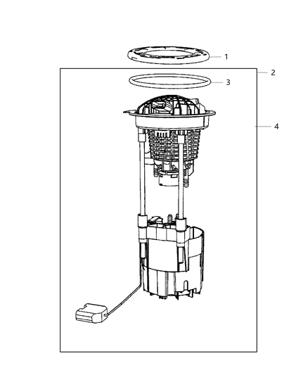 Module Kit Fuel Pump/Level Unit Diagram for 68490270AB