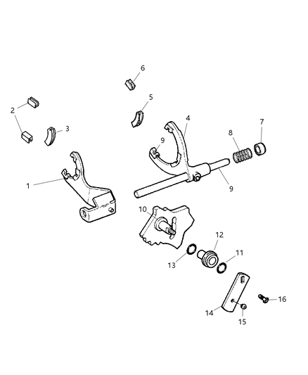 Spring Mode Fork Diagram for 13816