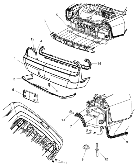 Bracket Fascia Support Diagram for 68024340AA