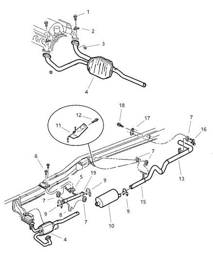 Converter Catalytic Diagram for 5019143AB