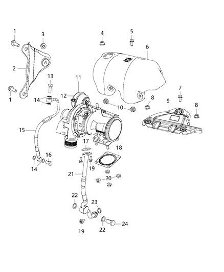2011 Jeep Grand Cherokee Bolt Banjo Diagram for 68152212AA