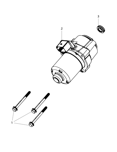 Actuator - Transfer Case Diagram for 68679351AA