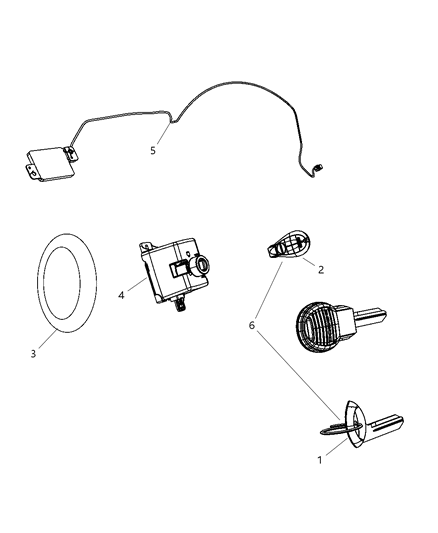 Receiver Wireless Ignition Node Diagram for 5026870AD