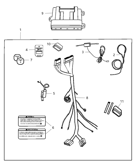 Transmitter Diagram for 5140472AA