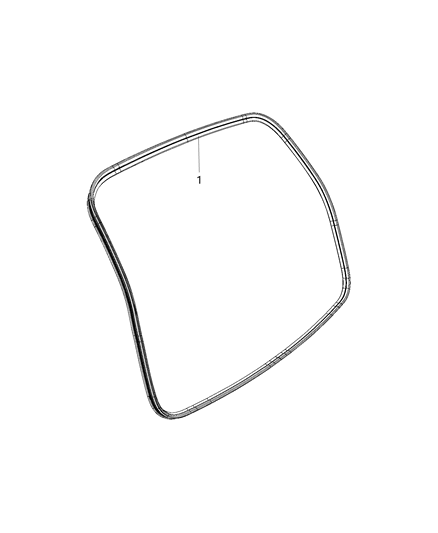 2009 Dodge Durango Weatherstrip Liftgate Opening Diagram for 68313519AC