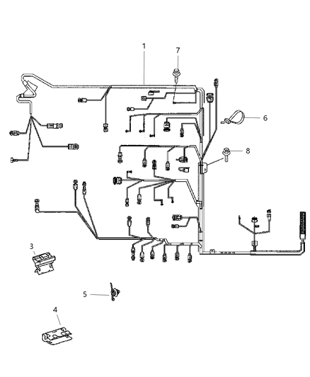 Wiring Engine Diagram for 68015049AA