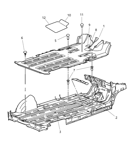 Silencer Dash Panel Diagram for 5028505AA