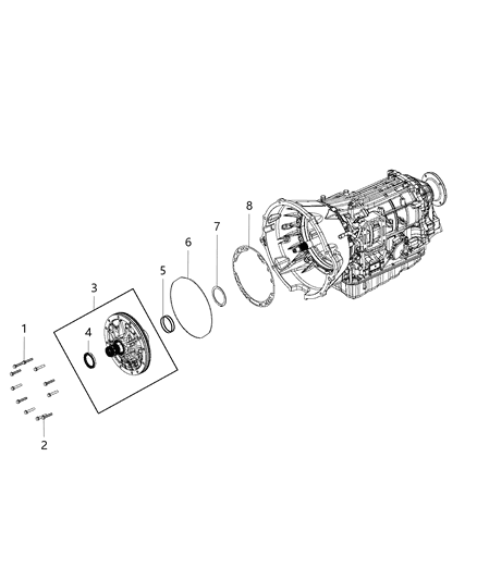 Seal Transmission Diagram for 68244636AA