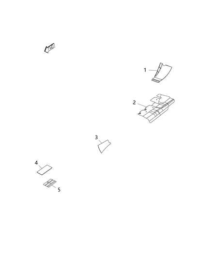 2024 Jeep Wagoneer Insulation Foil Backed Seal Diagram for 68204735AB