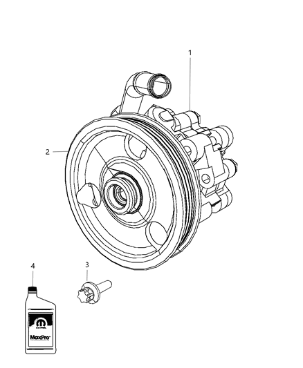2000 Chrysler Town & Country Pump Power Steering Diagram for R5151835AB