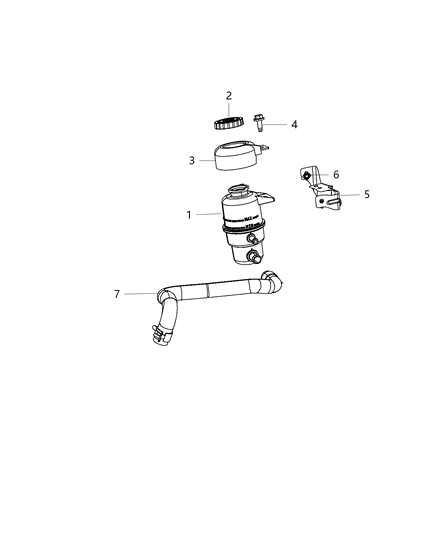 2016 Jeep Compass Nut M8X1.25 Female To Rail Diagram for 6104983AA