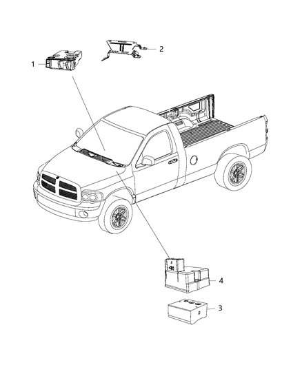 2006 Dodge Stratus Module Trailer Tow Diagram for 68371679AA