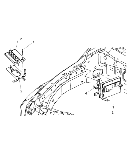 Module Powertrain Control Generic Diagram for 56028983AC