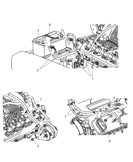 Support Battery Diagram for 55396408AC