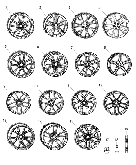 Wheel Aluminum Diagram for 4755462AA
