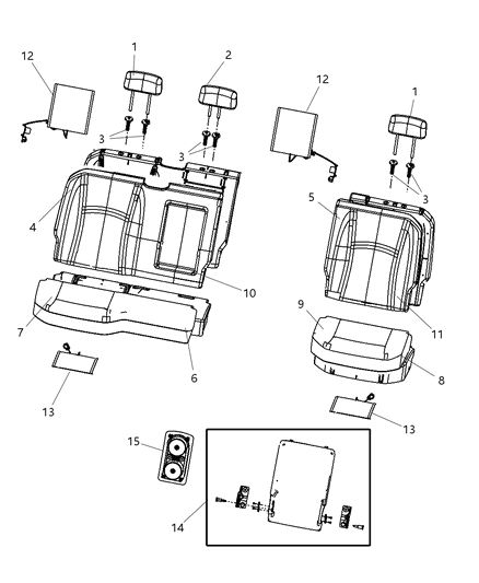 Cupholder Console Diagram for 1NN45GTVAA