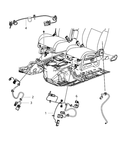 2010 Jeep Compass Wiring Seat Diagram for 5183382AA