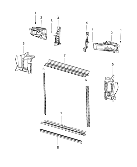1984 Dodge B350 Duct Air Diagram for 68205063AD