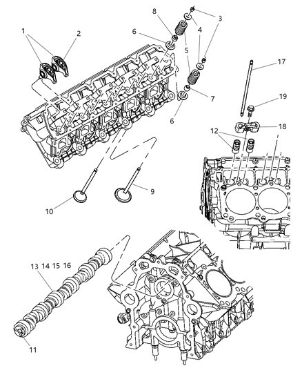 Spring Valve Diagram for 5004032AB