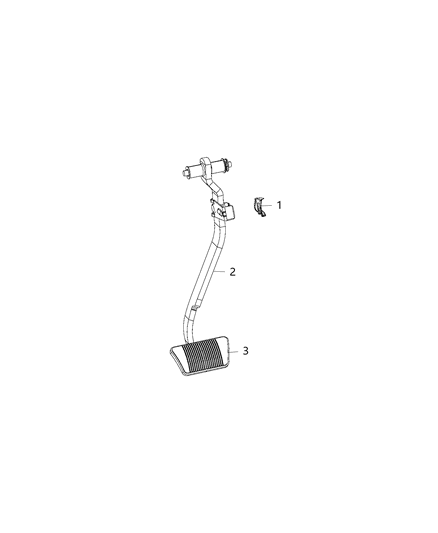 2016 Chrysler 200 Pedal Brake Diagram for 4581693AD