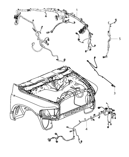 2005 Jeep Liberty Wiring Jumper Electric Power Steering Diagram for 68096413AC