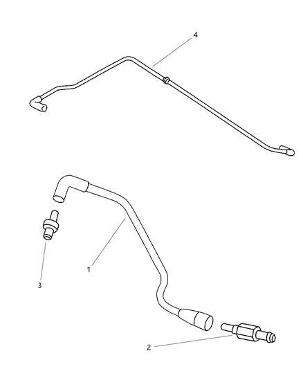 1986 Dodge 600 Hose Make Up Air Diagram for 4667989AC