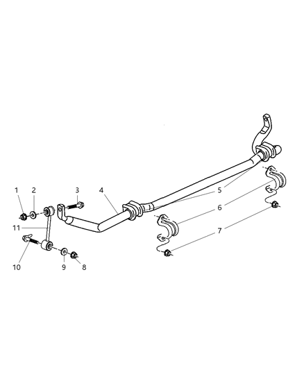 Bolt And Retainer Hexagon Head Diagram for 6506984AA