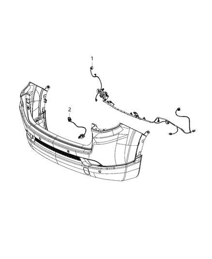 1991 Dodge Ram 50 Wiring Rear Fascia Diagram for 68447643AA