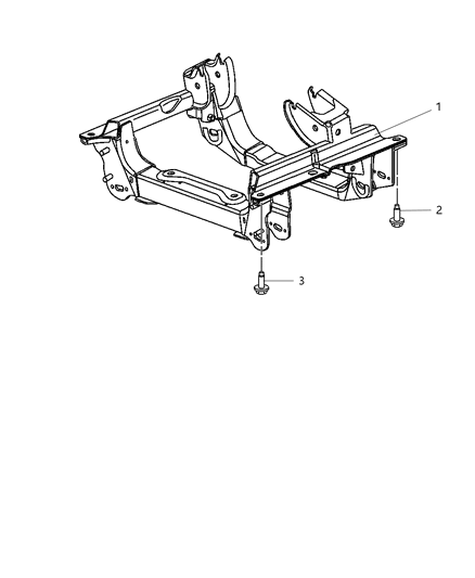 Cradle Front Suspension Diagram for 52109905AH