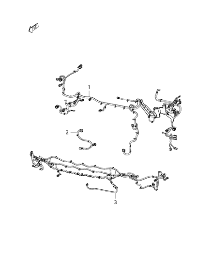 Wiring Front End Module Diagram for 68268449AD