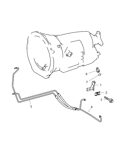 2016 Ram ProMaster 3500 Tube And Hose Oil Cooler Diagram for 68006237AA