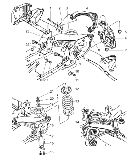 Arm Lower Control Front Diagram for 55366485AF