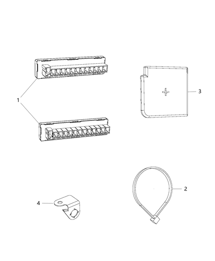 2015 Dodge Viper Cover Connector Diagram for 68207795AA